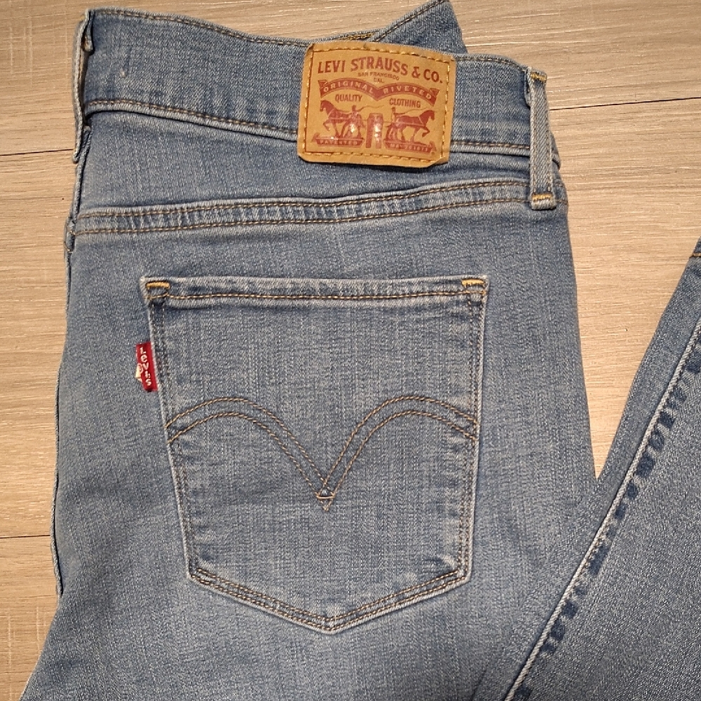 Levi's High-Rise Light Blue Denim Jeans